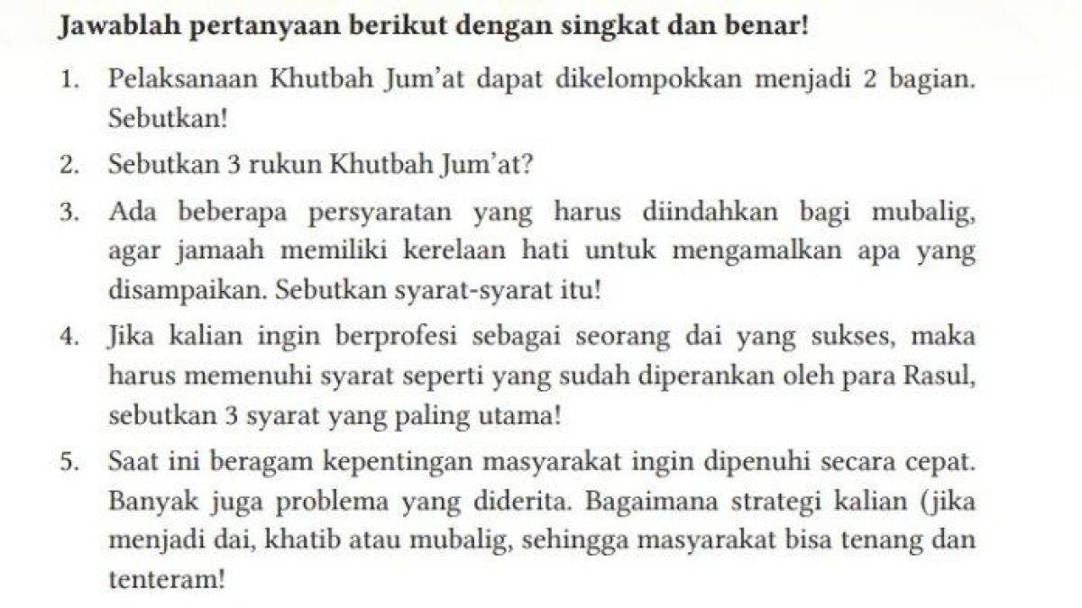 Berikut kunci jawaban PAI kelas 11 halaman 135 Kurikulum Merdeka, Penilaian Pengetahuan Bab 4 bagian soal uraian.