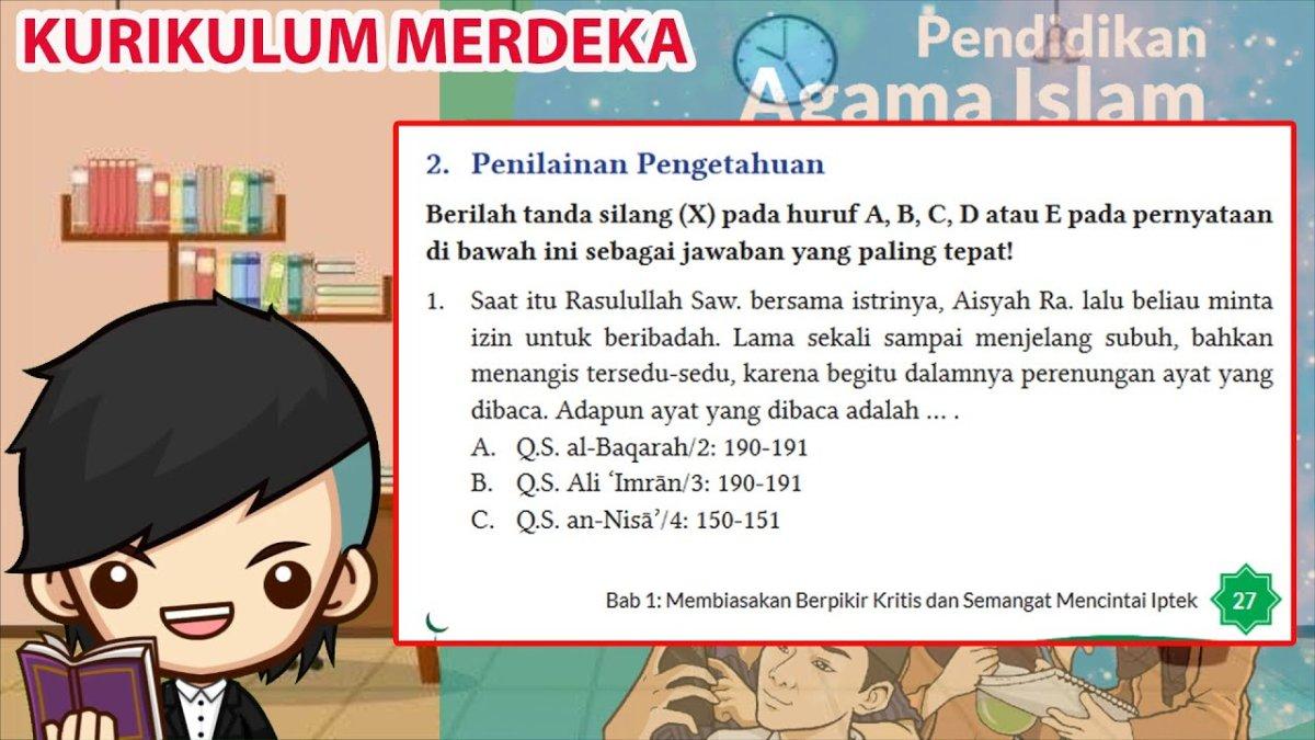 Materi dan jawaban PAI kelas 11 bab berpikir kritis halaman 27-31 Kurikulum Merdeka