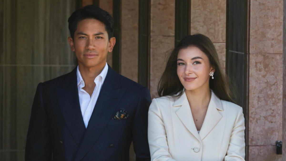 Pangeran Mateen dari Brunei bersama calon istrinya, Anisha Isa Kalebic.