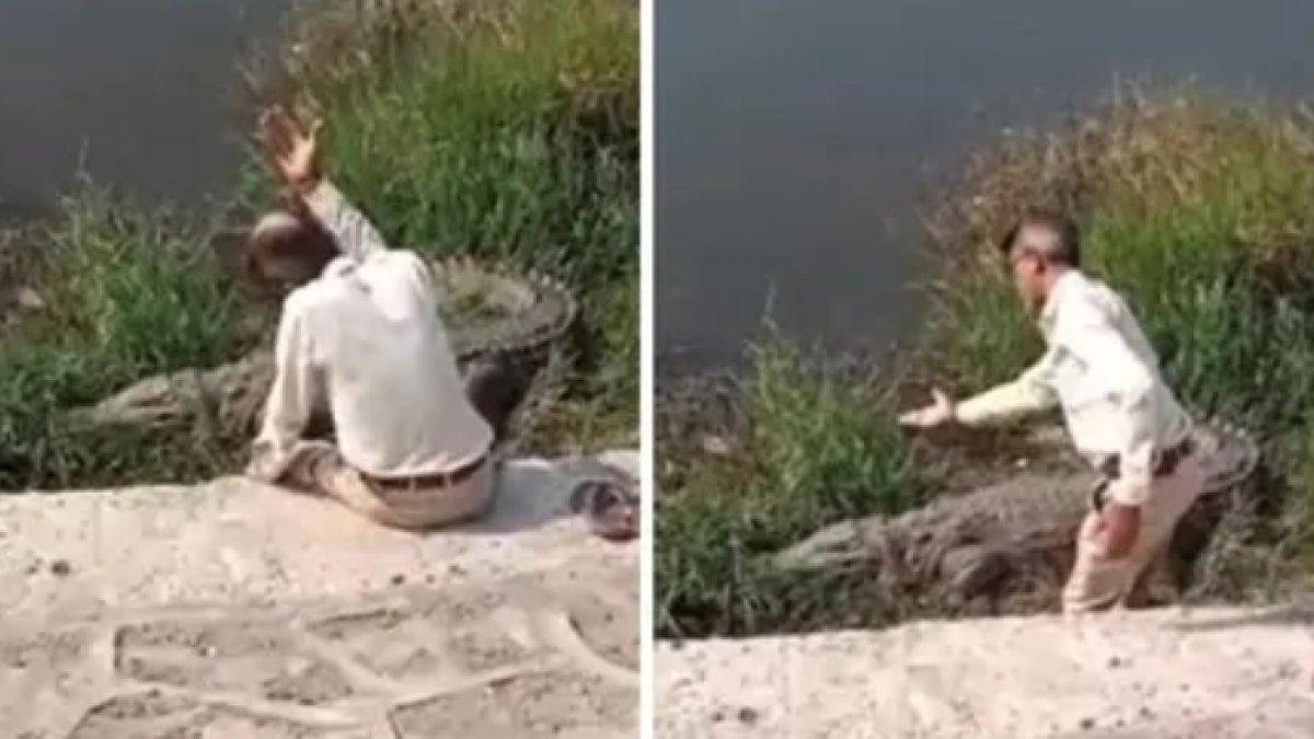 Pankaj Patel mabuk lalu mengira buaya sebagai ibunya