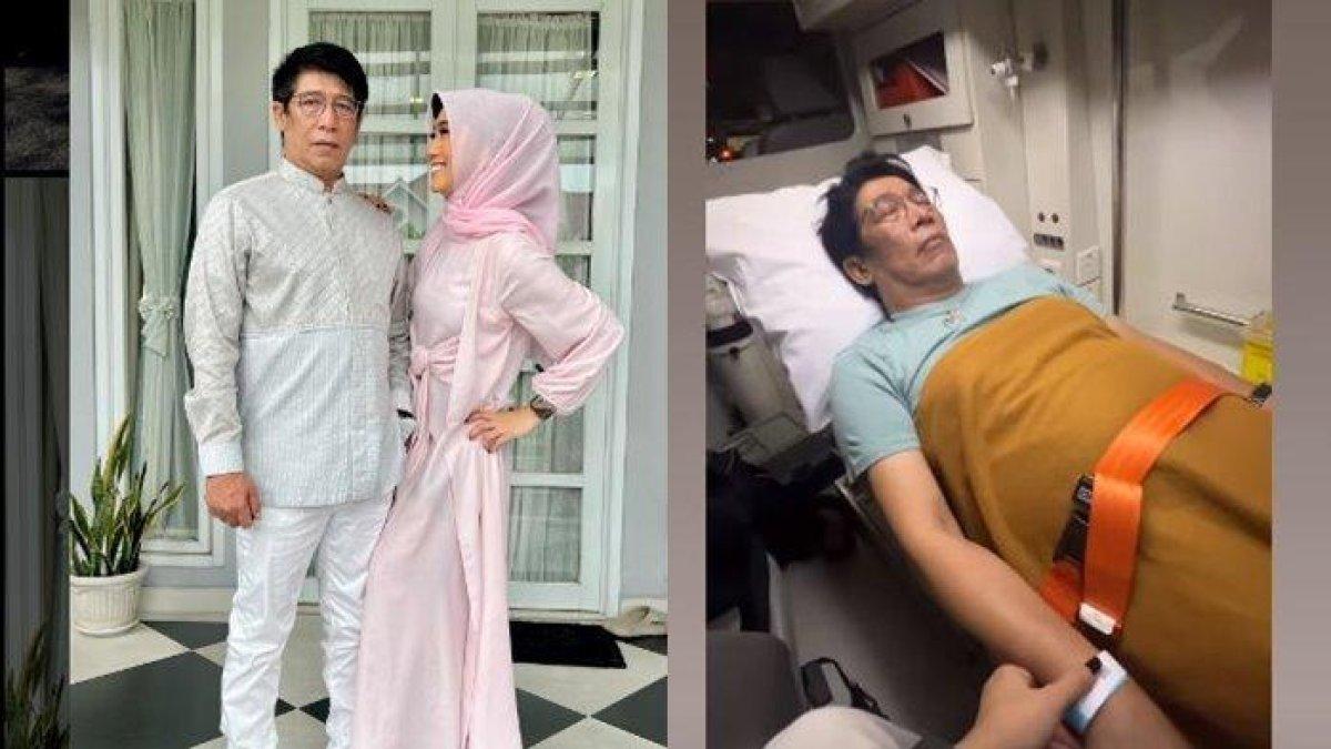 Parto dilarikan ke rumah sakit menggunakan ambulans
