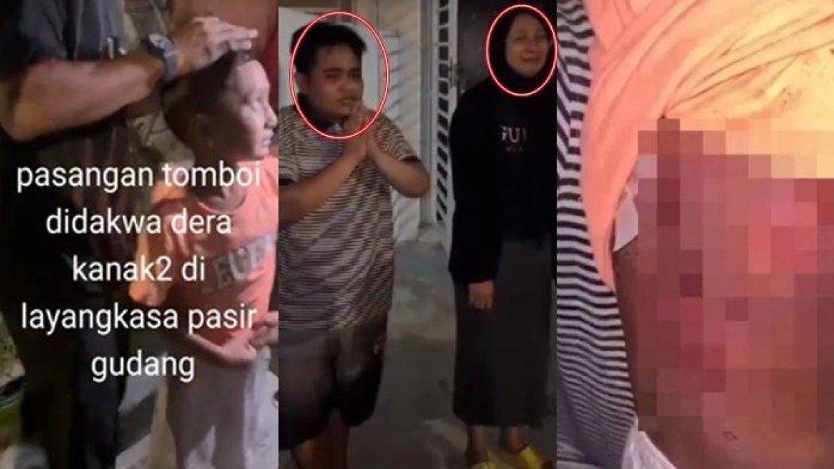 Pasangan lesbi tega siksa anak kandung.