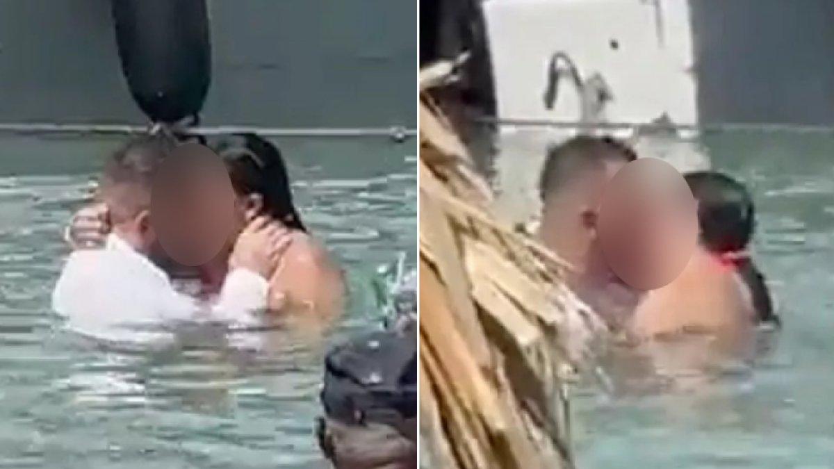 Pasangan nekat berhubungan badan di laut di tengah banyak pengunjung lain.