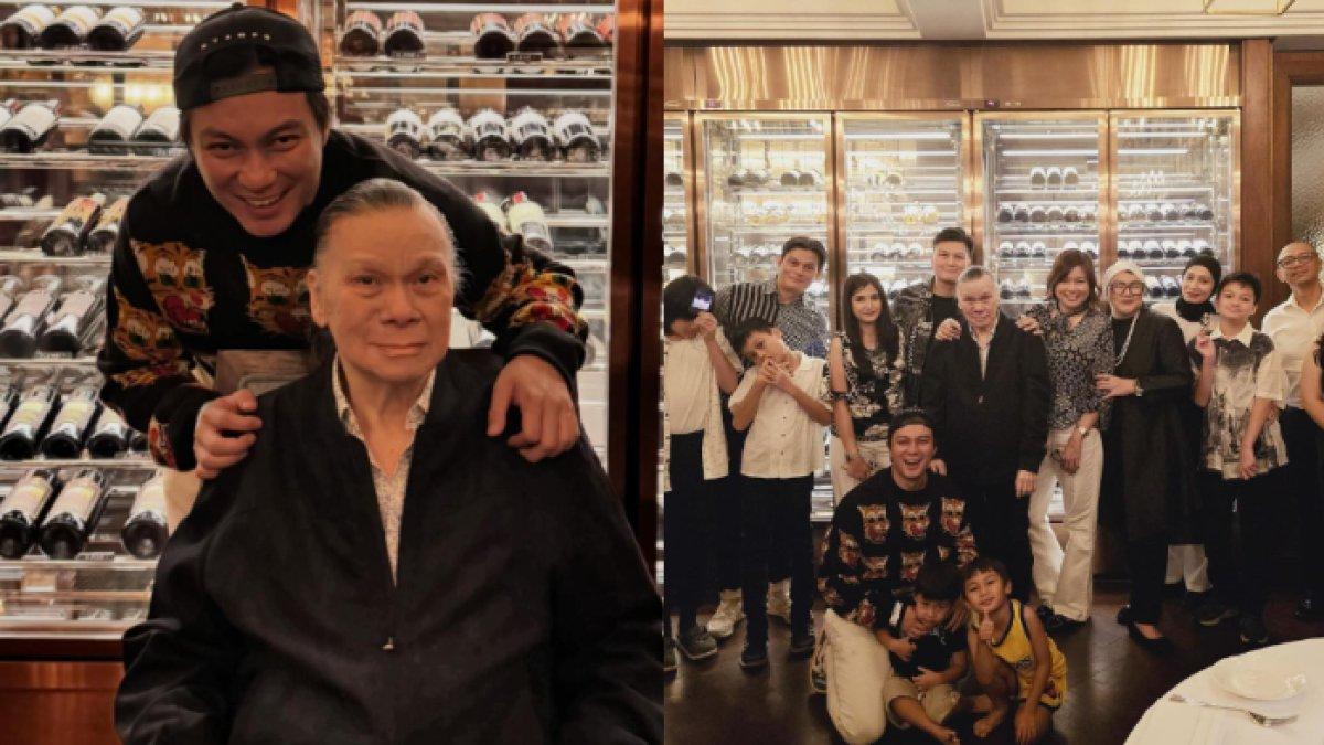Paula tak terlihat ikut merayakan ulang tahun Johnny Wong, ayah Baim Wong.
