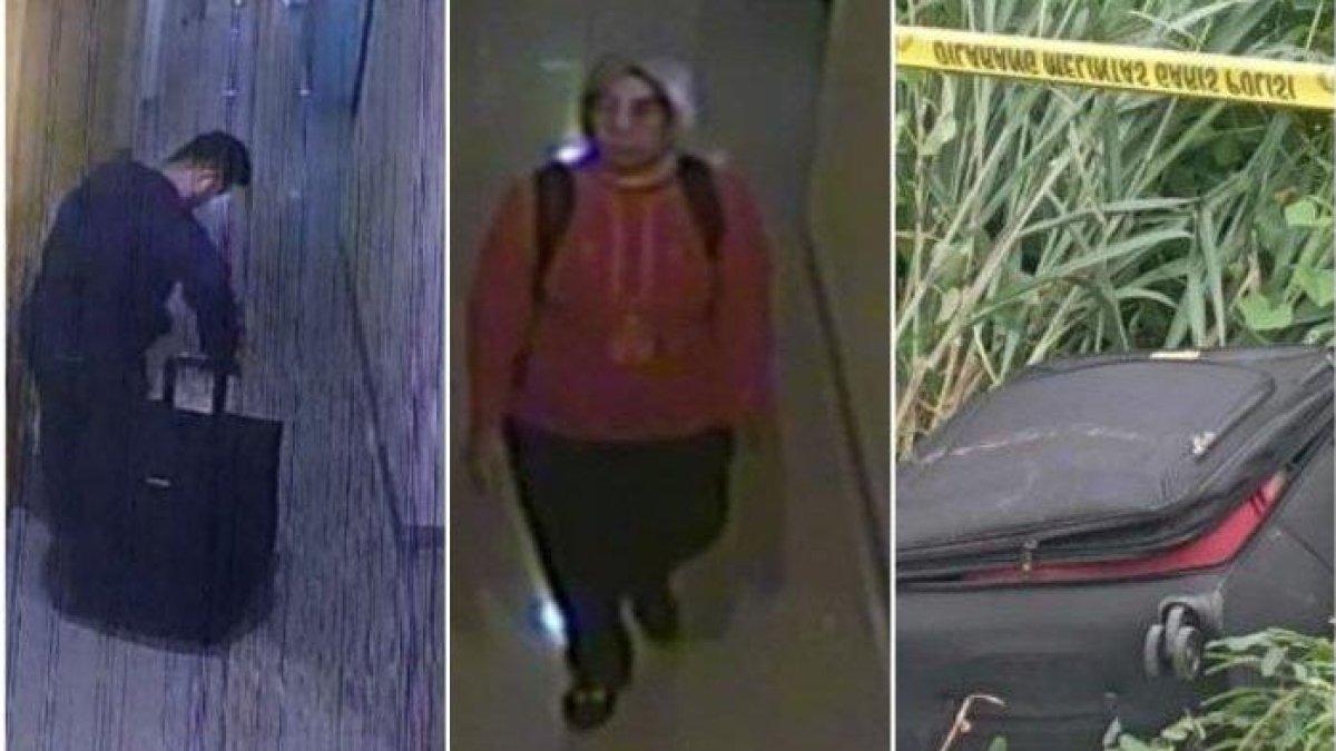 Pelaku AARN saat membawa koper berisi mayat wanita di Hotel Bandung Rabu (24/4/2024)