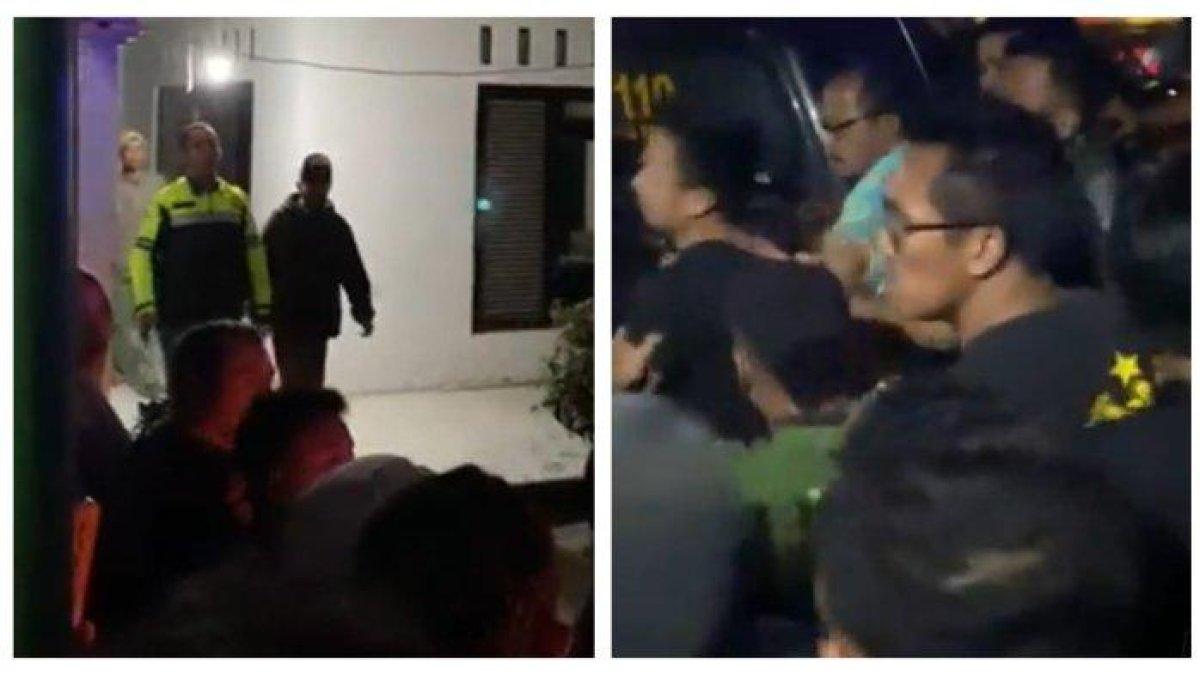 Pelaku pembully siswa di Cilacap dijemput polisi di rumahnya.