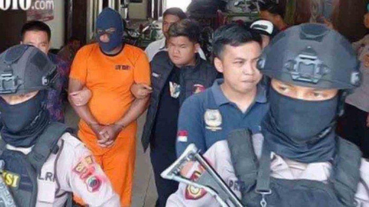 Pelaku pembunuhan berantai yang diamankan Polres Wonogiri, Sabtu (9/12/2023)