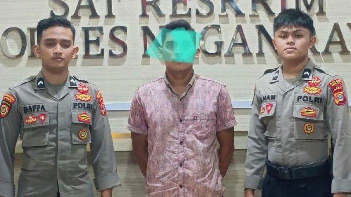 Pemuda pelaku rudapaksa siswi diamankan di Polres Nagan Raya.