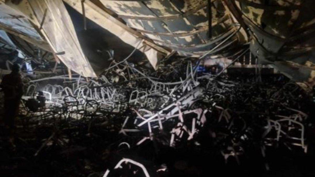 Penampakan aula pernikahan di Irak terbakar, kini tinggal puing-puing