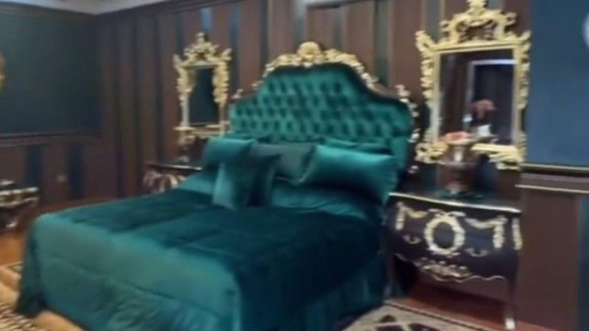 Penampakan kamar Ala Alatas serba hijau emerald
