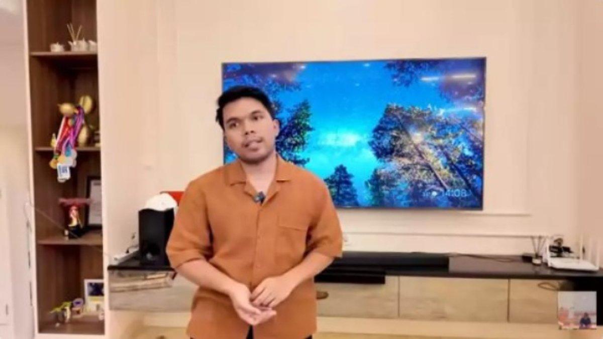 Penampakan ruang keluarga di rumah Thariq Halilintar usai renovasi