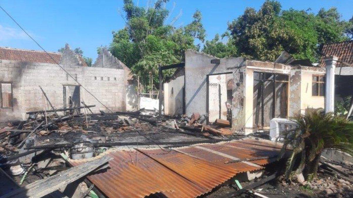 Penampakan rumah warga di Situbondo terbakar habis padahal mau gelar hajatan