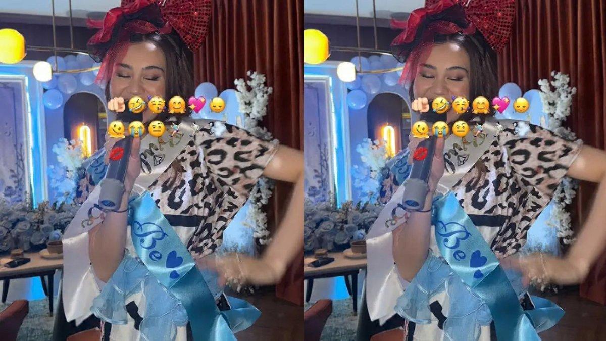 Penampilan Aaliyah Massaid di momen bridal shower-nya