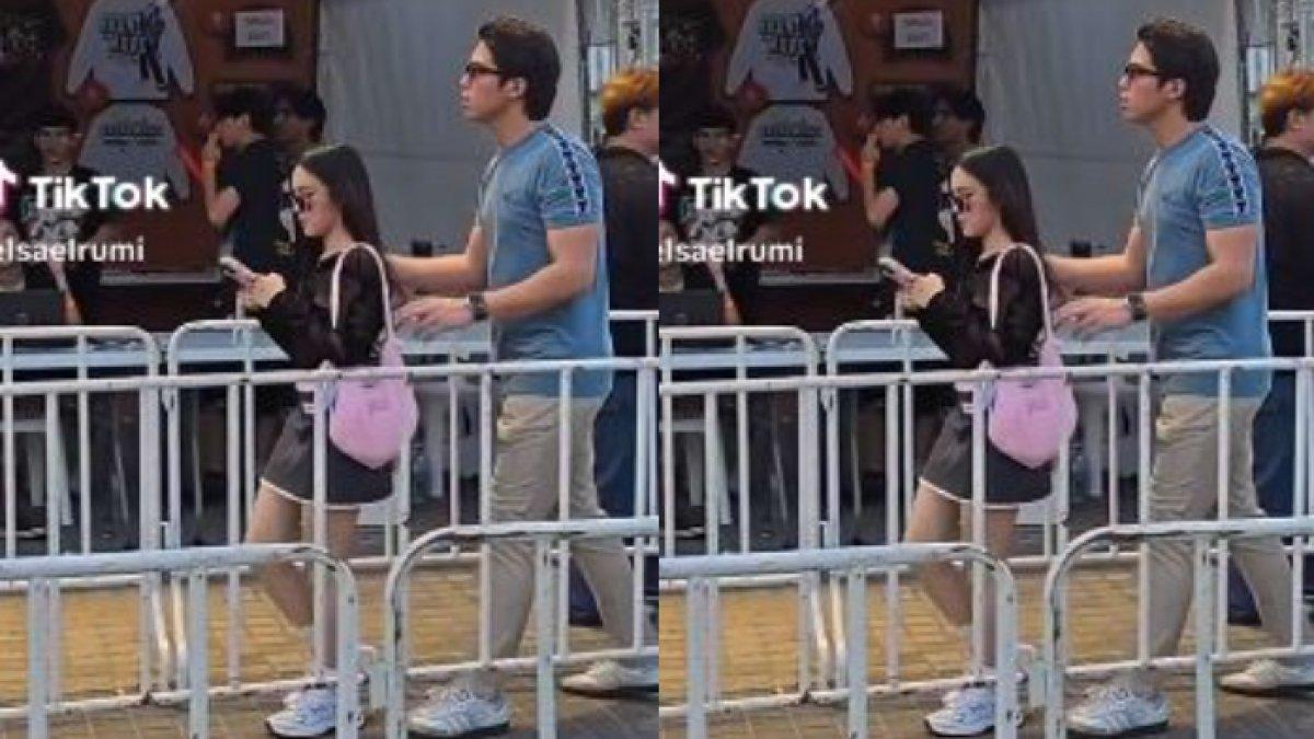 Penampilan El Rumi dan Eca Aura saat nonton konser di Thailand