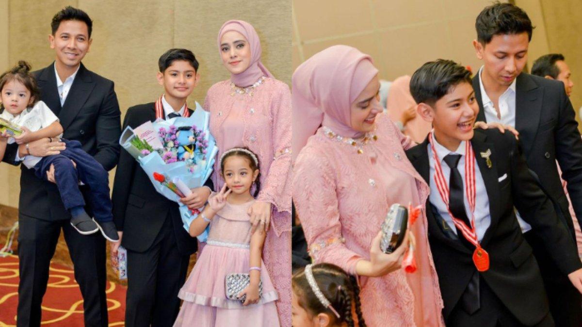 Penampilan Fairuz A Rafiq dan Sonny Septian saat hadiri wisuda SD King Faaz