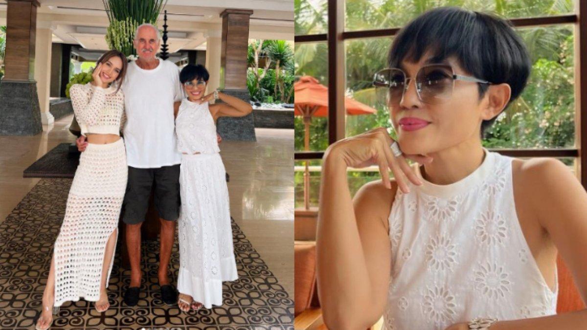 Penampilan Herdiana di momen Lebaran