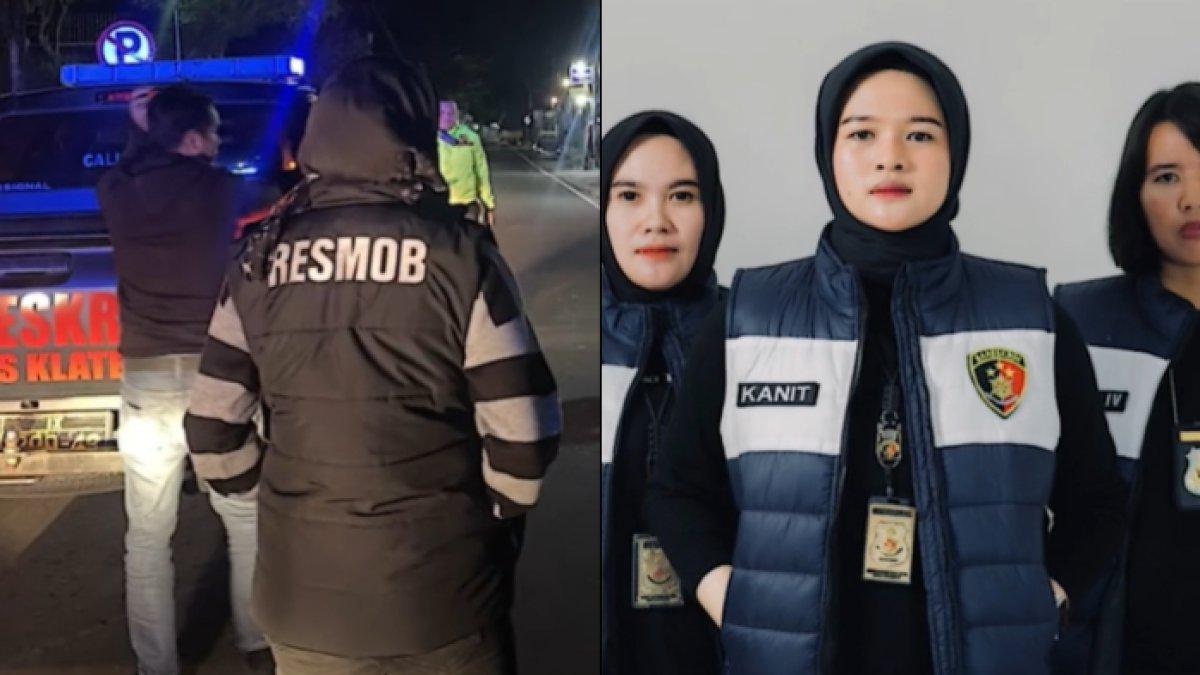 Penampilan Ipda Febryanti Mulyadi saat bertugas sebagai polisi