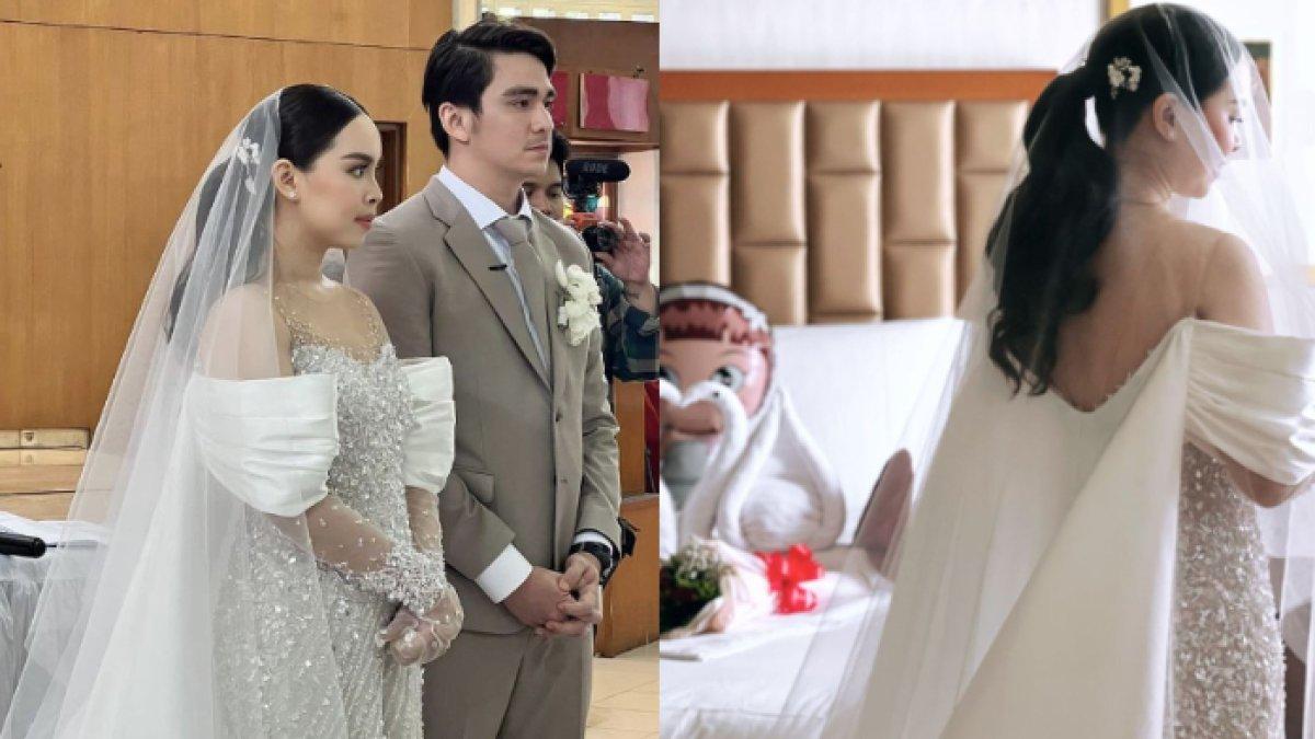 Penampilan Marcella Michelle di hari pernikahan