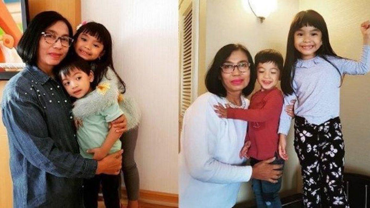 IBUNDA SELVI ANANDA AWET MUDA - Kesederhanaan ibunda Selvi Ananda juga tampak saat ia bermain bersama cucu-cucunya.