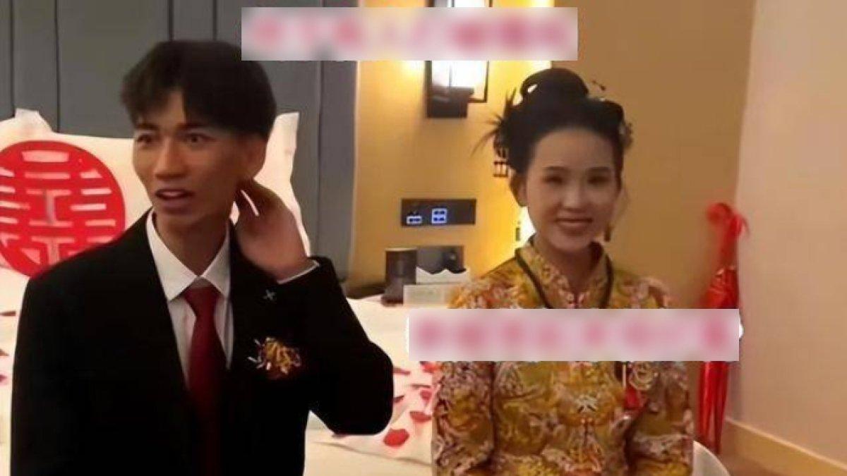 Pengantin pria di China grogi dengan kecantikan istrinya hingga tak berani memegang tangannya.