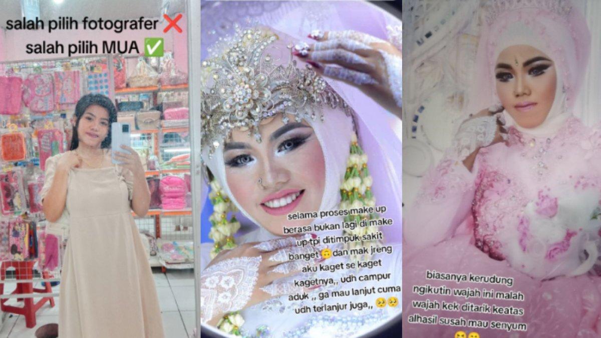 Pengantin sedih hasil riasan MUA pilihan keluarga tak sesuai harapannya