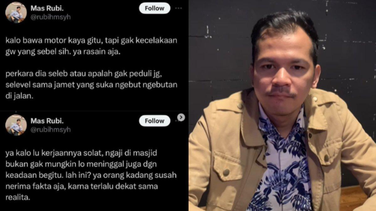 Pengguna X @rubihmsyh bahas soal kebut-kebutan di jalan hingga kematian