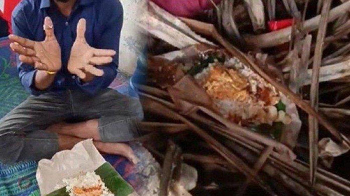 Pengungsi Rohingya buang nasi bungkus