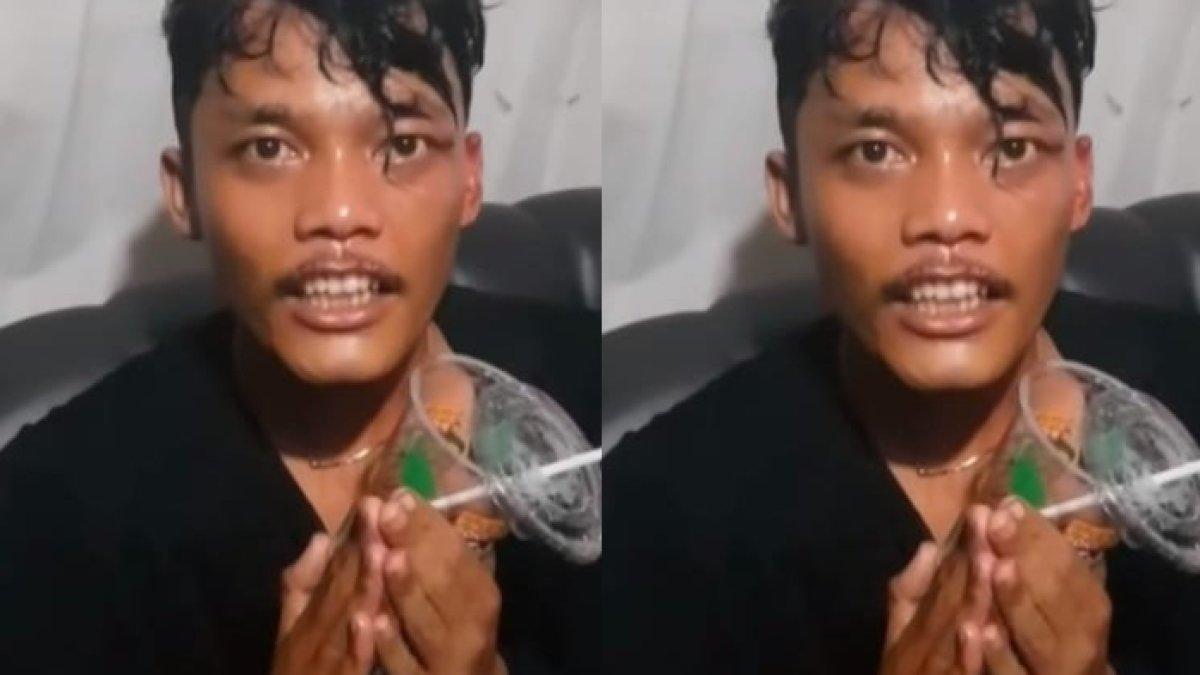 Penonton yang menarik tangan Tantri Kotak sudah minta maaf