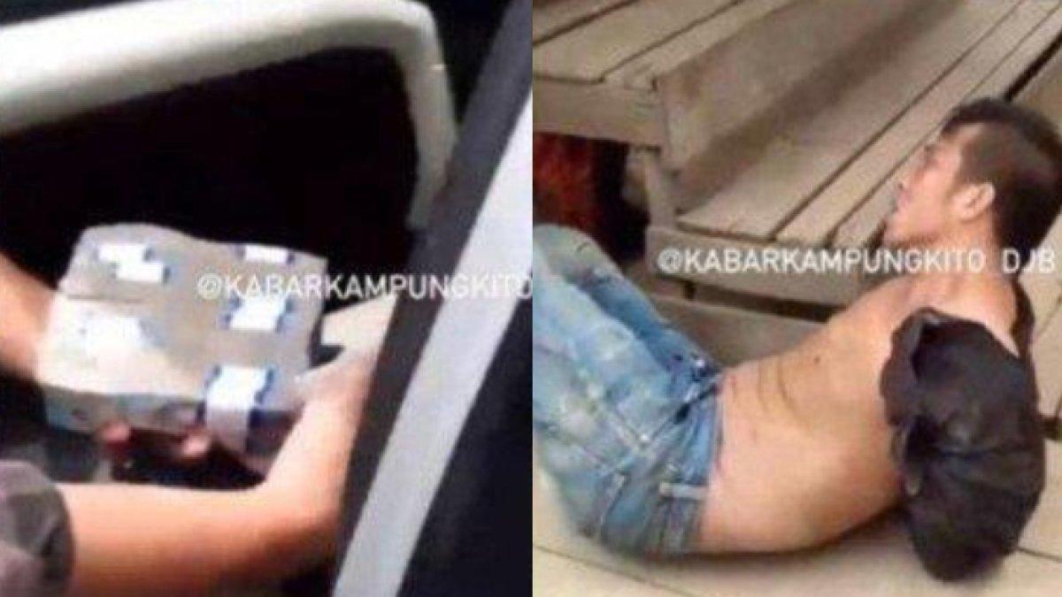 Perampok gagal hasil curian berhamburan di jalan di Jambi