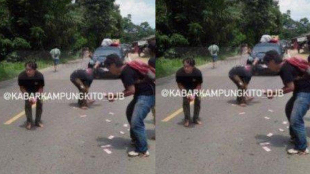 Perampok pilu uang hasil curian berhamburan di jalan