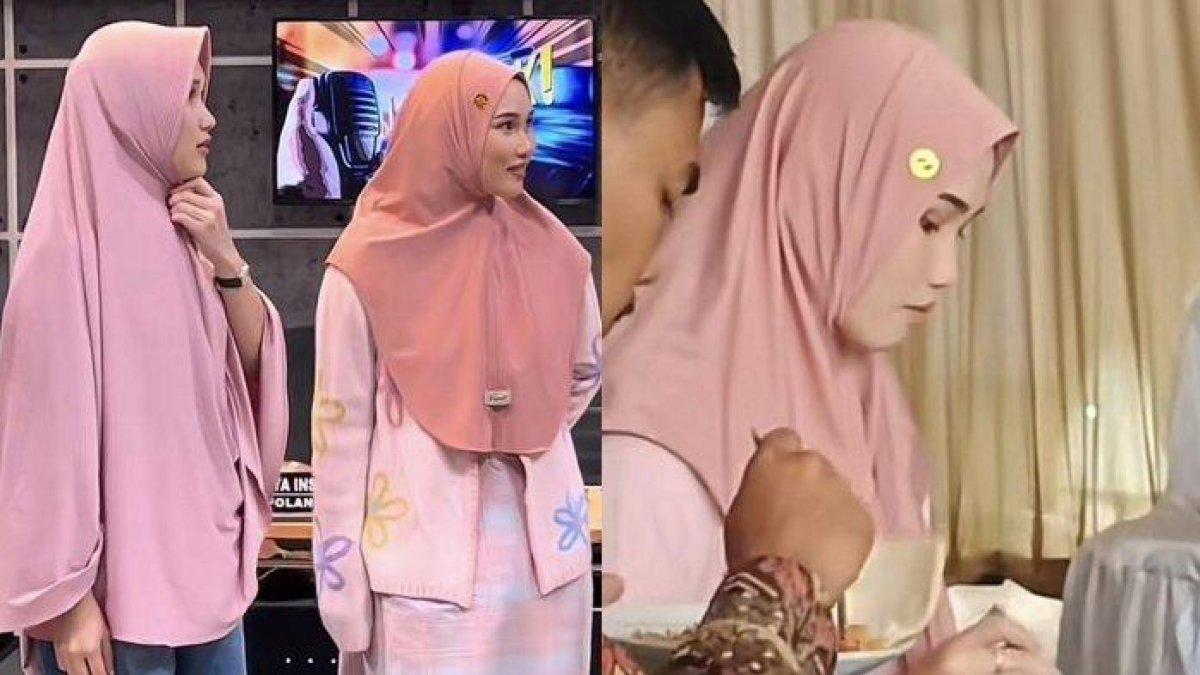 BERTEMU AYU - Perempuan berwajah mirip artis Ayu Ting Ting yang viral akhirnya bertemu dengan putri Ayah Rojak, dicapture (15/7/2025). Sebelumnya viral saat kondangan di sebuah hajatan.