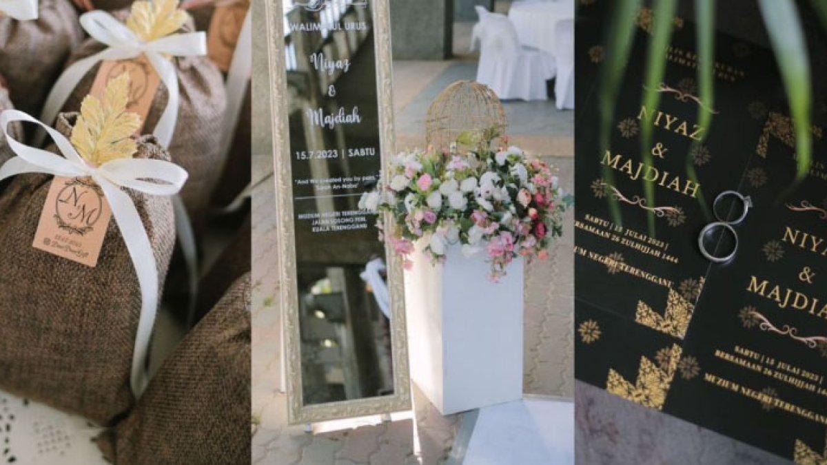 Pernikahan Siti Majdiah Mohamad dan Niyaz Mustaqim Mohd Zukepli.