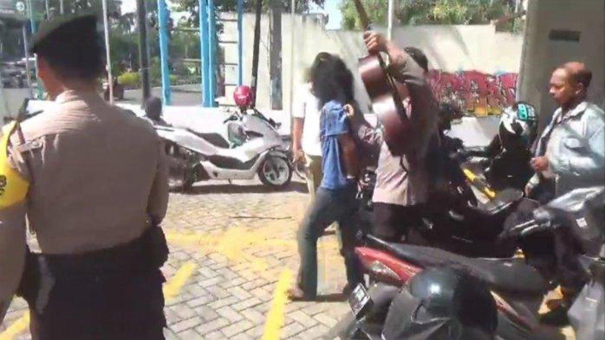 Personel Satuan Samapta Polres Bangkalan