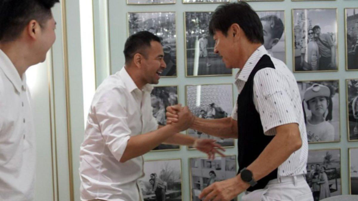 Pertemuan Raffi Ahmad dan Shin Tae Yong