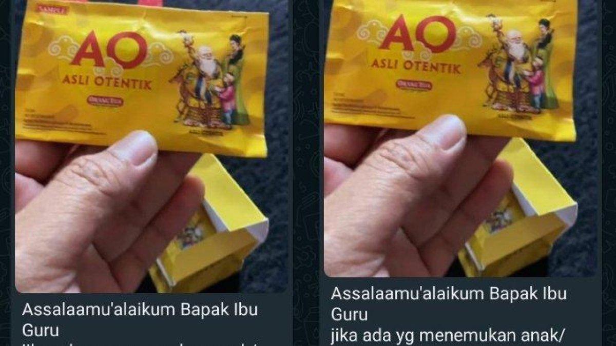 Pesan viral soal minuman beralkohol berbentuk sachet yang beredar di sejumlah WhatsApp Group (WAG)