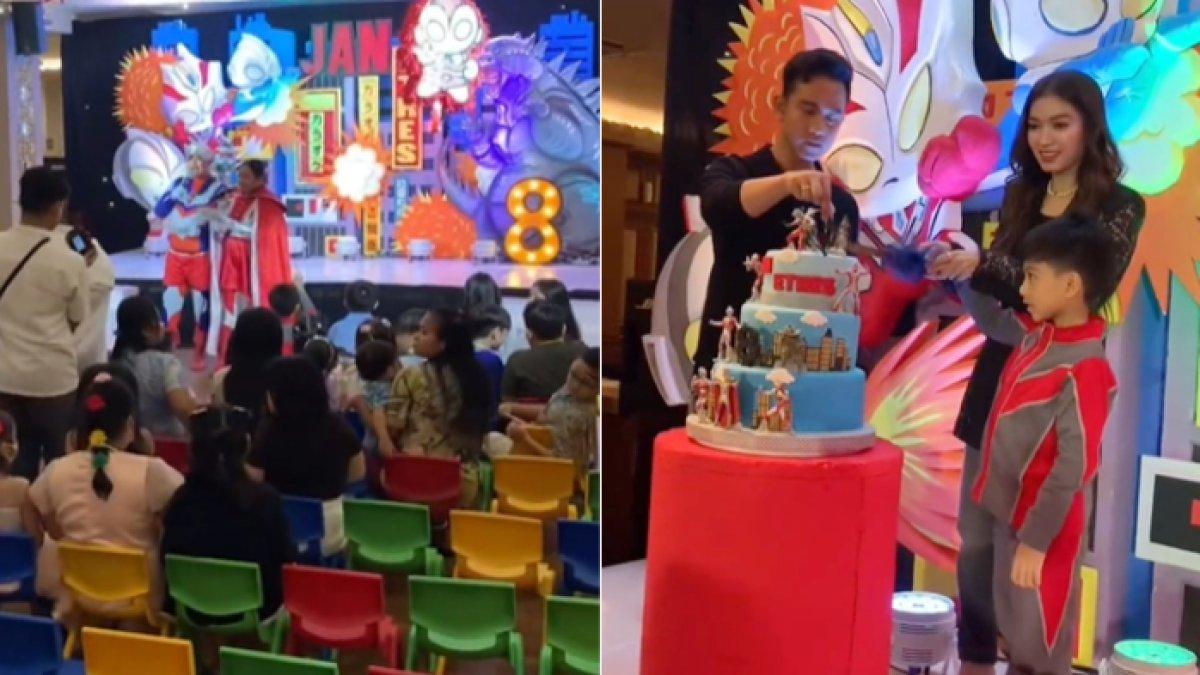 Pesta ulang tahun Jan Ethes mengusung tema ultraman