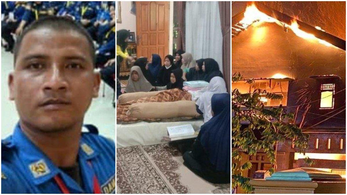 Petugas Damkar (Pemadam Kebakaran) Pemerintah Kabupaten Ogan Komering Ulu (OKU), bernama Dio Suhjaryadi (34) gugur dalam tugas, Jumat (1/12/2023).