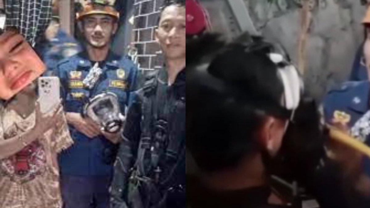 Demi mengambil iPhone 14 warga Depok yang nyemplung sumur 12 meter, petugas damkar rela nyelam.