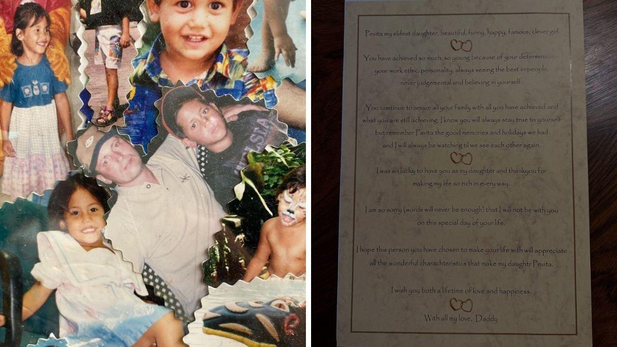 Pevita mendapat surat dari mendiang ayahnya