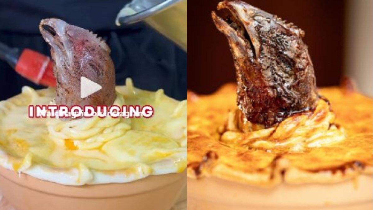 Pie dengan kepala ayam seharga Rp 650 ribu