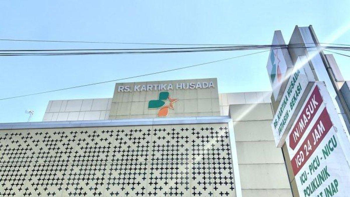 Rumah Sakit (RS) Kartika Husada Jatiasih, Kota Bekasi, Jumat (29/9/2023). Pihak RS menanggapi berkait adanya keluhan dari Albert, orangtua pasien A (7) yang didiagnosis mati batang otak usai operasi amandel.