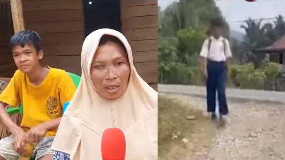 Pilu Faisal jalan kaki ke sekolah tempuh jarak 20 km.