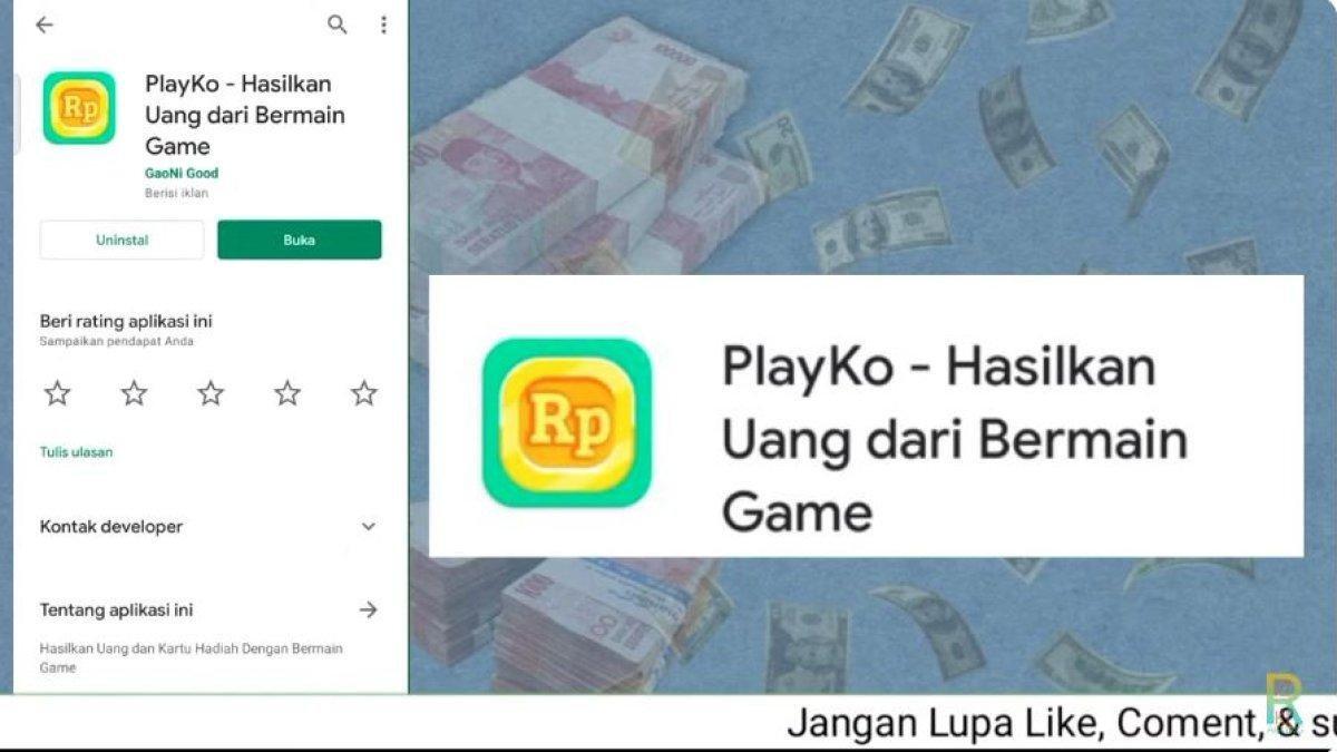 Playko merupakan aplikasi penghasil uang dengan cara bermain game dan mendapatkan poin.