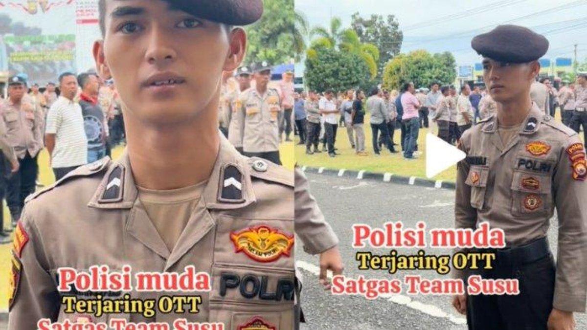 Polisi muda terjaring OTT gegara berbadan kurus.