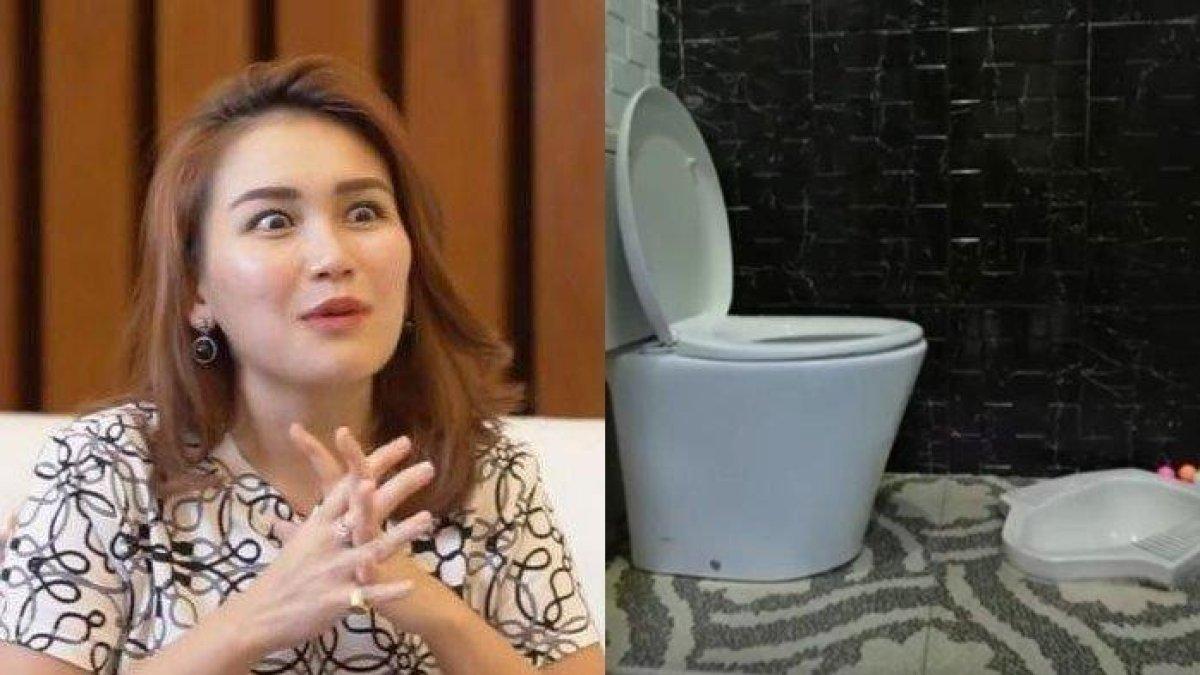POSISI WC BERHADAPAN - Posisi WC yang tak biasa di rumah Ayu Ting Ting