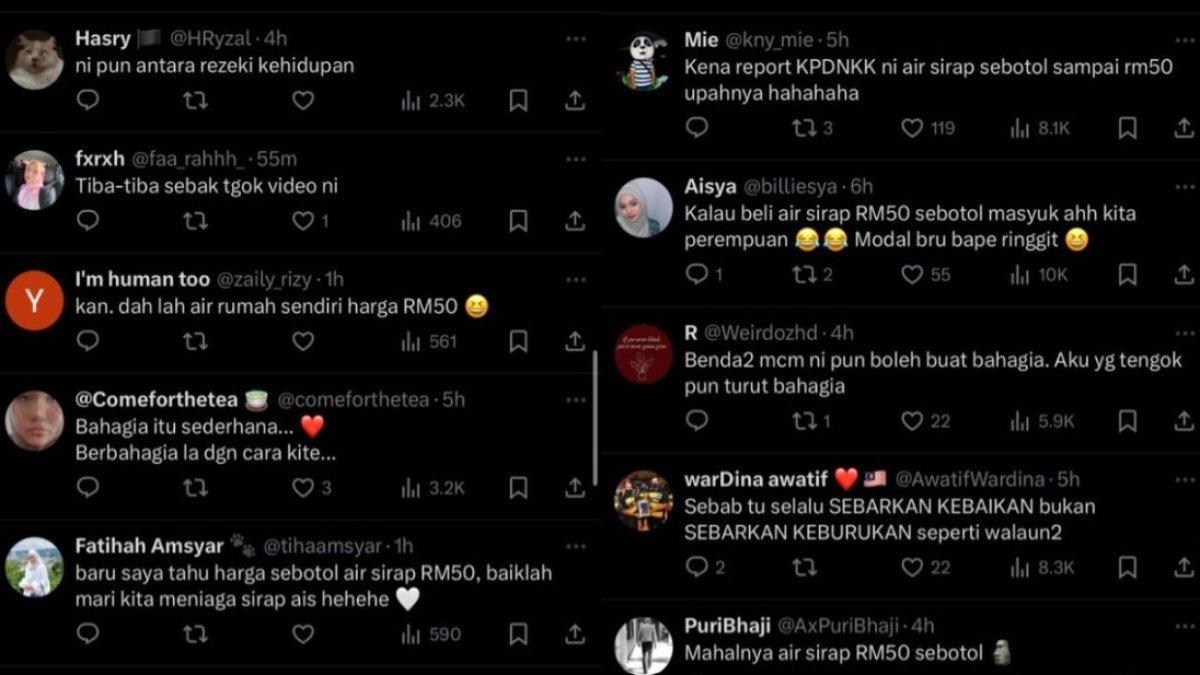 Postingan tersebut mengundang beragam