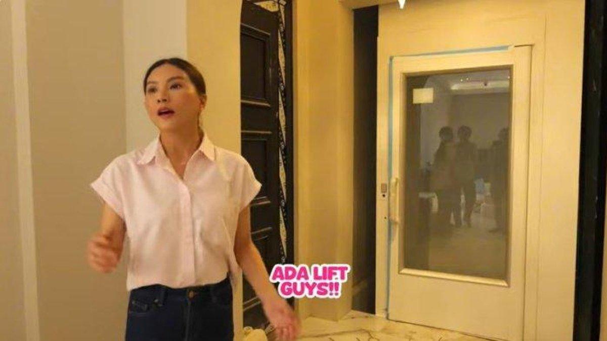 Potert lift di rumah baru Sarwendah