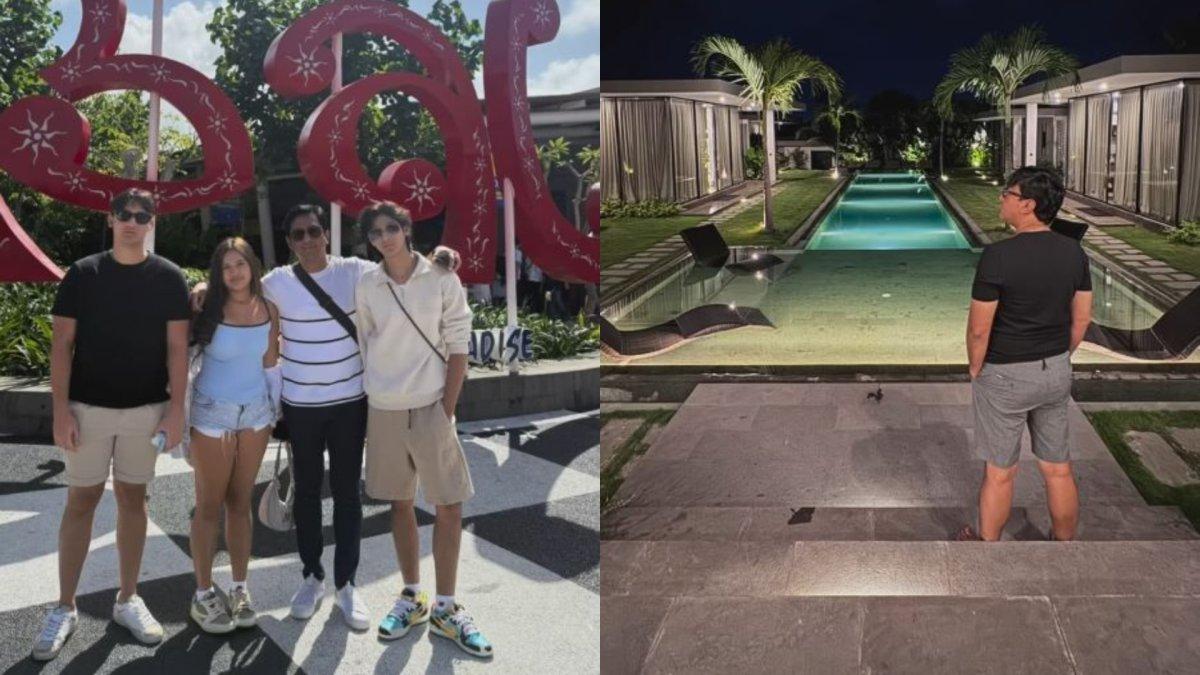 Potret Andre Taulany liburan bareng 3 anaknya di Bali.
