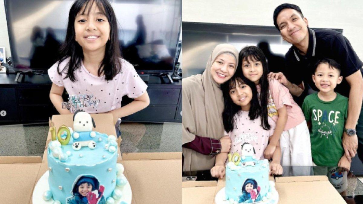 Potret Desta dan Natasha Rizky Rayakan Ultah Anak