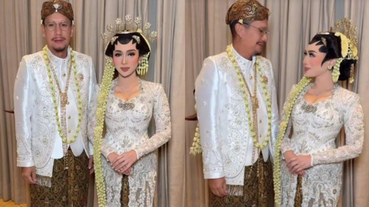 Potret Dewi Andarini di momen pernikahannya